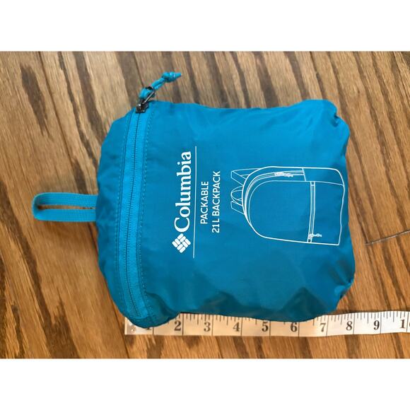 Columbia Packable Backpack 21L Blue Lightweight Travel Hiking Daypack NWOT - Picture 2 of 9